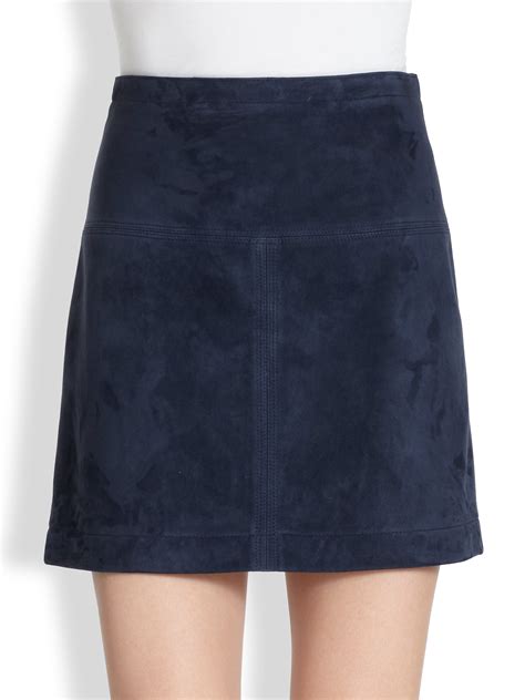 burberry brit suede skirt